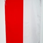 FLAGA POLSKI 70×115 tunel biały PROFIL