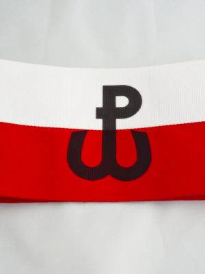 Opaska biało-czerwona na ramię ze znakiem Polska Walcząca - obrazek 3