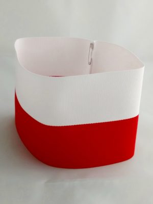 Opaska biało-czerwona na ramię ze znakiem Polska Walcząca - obrazek 6