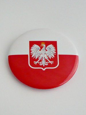Przypinka Polska – Godło Polski – średnica 25mm - obrazek 3