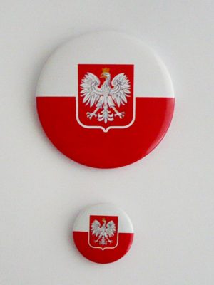 Przypinka Polska – Godło Polski – średnica 25mm - obrazek 5