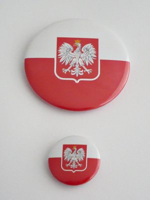 Przypinka Polska – Godło Polski – średnica 25mm - obrazek 4