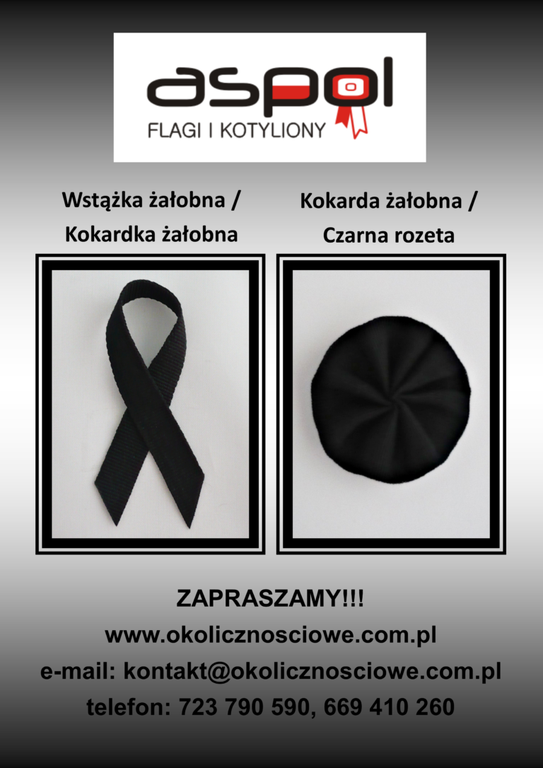 Czarna Wstążka żałobna Jak Się Nazywa Kokarda Żałobna i Kokardka/Wstążka Żałobna | ASPOL