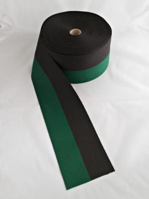 Taśma/wstęga rypsowa czarno-zielona – wstęga górnicza, szerokość 10cm - obrazek 6