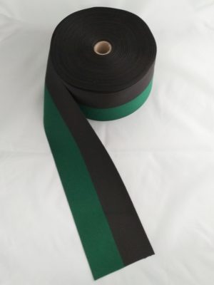 Taśma/wstęga rypsowa czarno-zielona – wstęga górnicza, szerokość 10cm - obrazek 5