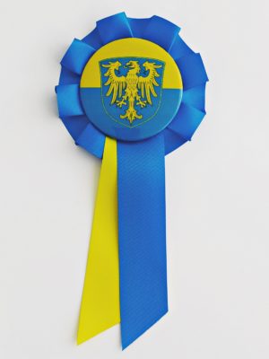 Kotylion Flaga Górny Śląsk - Flaga Górnego Śląska - obrazek 3