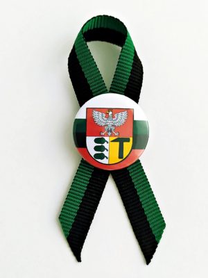 Mini Kotylion Flaga Dąbrowy Górniczej - obrazek 3