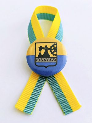 Mini kotylion Flaga Katowic - obrazek 3
