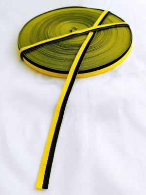 Taśma/wstęga rypsowa żółto-czarna / czarno-żółta – szerokość 1cm - obrazek 3