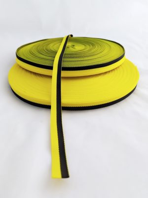 Taśma/wstęga rypsowa żółto-czarna / czarno-żółta – szerokość 1cm - obrazek 4