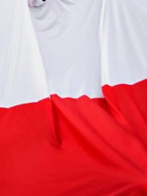 DUŻA Flaga Polski o wymiarach 280cm x 1000cm - obrazek 3