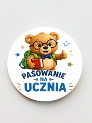 Przypinka Pasowanie na Ucznia / zapięcie agrafka – żabka - obrazek 5