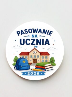 Przypinka Pasowanie na Ucznia / zapięcie agrafka – żabka - obrazek 6