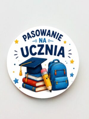 Przypinka Pasowanie na Ucznia / zapięcie agrafka – żabka - obrazek 7