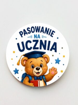 Przypinka Pasowanie na Ucznia / zapięcie agrafka – żabka - obrazek 8