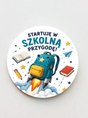Przypinka Pasowanie na Ucznia / zapięcie agrafka – żabka - obrazek 9