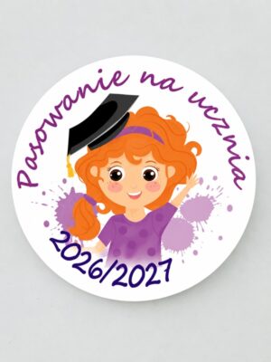 Przypinka Pasowanie na Ucznia / zapięcie agrafka – żabka - obrazek 11
