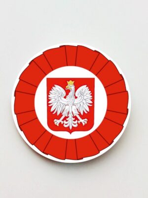 Przypinka Kokarda Narodowa Godło 56mm - obrazek 1