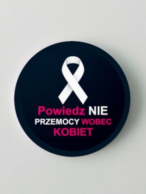 Przypinka Biała Wstążka