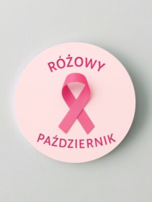 Przypinka Różowa - Różowy Październik