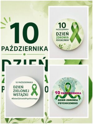 Magnes Zielona Wstążka - Światowy Dzień Zdrowia Psychicznego - obrazek 1