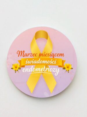 Przypinka Żółta Wstążka - Marzec miesiącem świadomości endometriozy - obrazek 3
