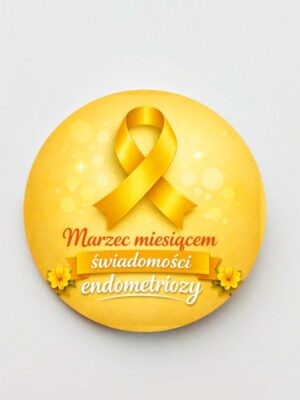 Przypinka Żółta Wstążka - Marzec miesiącem świadomości endometriozy - obrazek 4