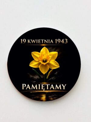 Magnes Żółty Żonkil - symbol Powstania w Getcie Warszawskim - obrazek 3