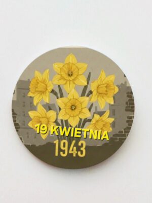 Magnes Żółty Żonkil - symbol Powstania w Getcie Warszawskim - obrazek 5