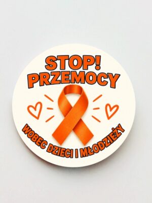 Przypinka Pomarańczowa Wstążka