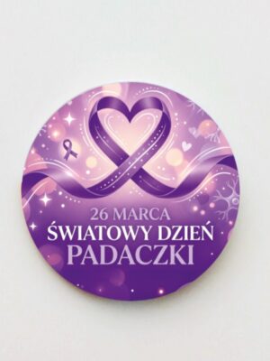 Przypinka Fioletowa Wstążka - Fioletowy Dzień - obrazek 1