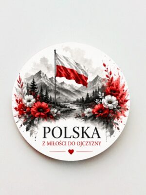 Przypinka Polska z Miłości do Ojczyzny - obrazek 1
