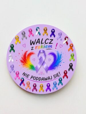 Przypinka Walcz z Rakiem - Nie poddawaj się! - obrazek 1