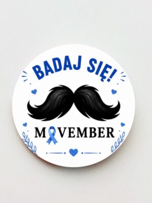 Magnes Niebieska Wstążka - MOVEMBER - WĄSOPAD - BADAJ SIĘ! - obrazek 3
