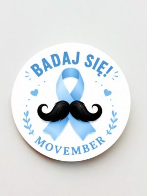 Magnes Niebieska Wstążka - MOVEMBER - WĄSOPAD - BADAJ SIĘ! - obrazek 4