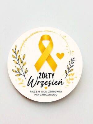 Przypinka Żółta Wstążka - Żółty Wrzesień - obrazek 3