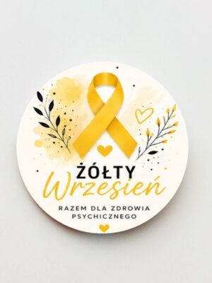 Przypinka Żółta Wstążka - Żółty Wrzesień - obrazek 4