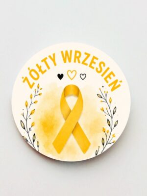 Przypinka Żółta Wstążka - Żółty Wrzesień - obrazek 6