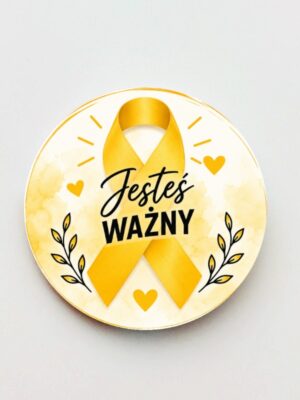Przypinka Żółty Wrzesień - Jesteś Ważny