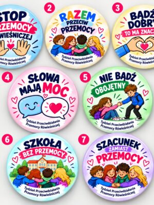 Przypinka STOP Przemocy Rówieśniczej - obrazek 2